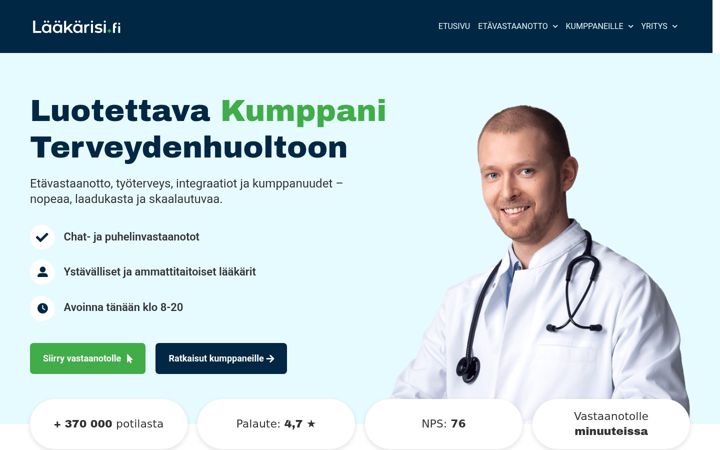 Captura de ecrã de laakarisi.fi
