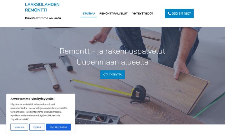 Screenshot of laaksolahdenremontti.fi