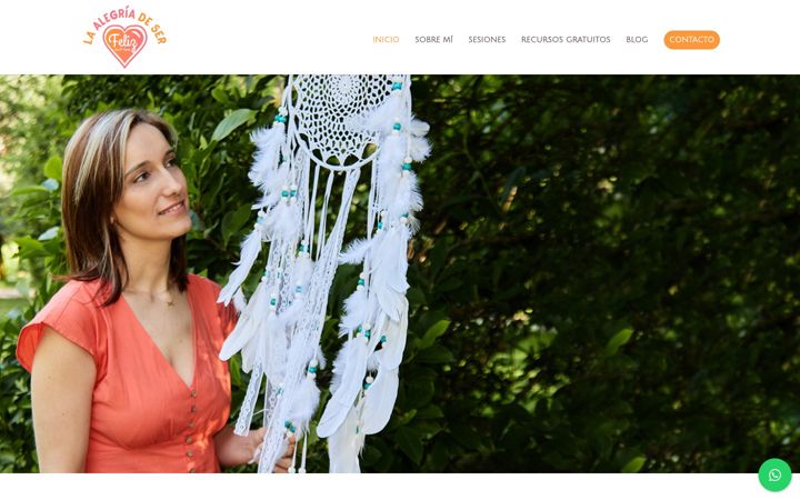 Screenshot of laalegriadeserfeliz.com