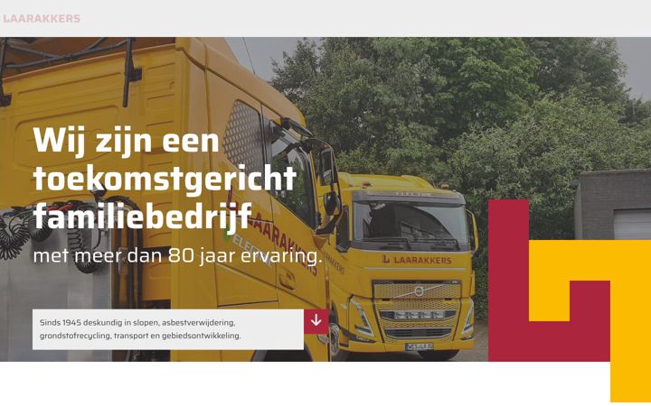 Screenshot of laarakkers.nl