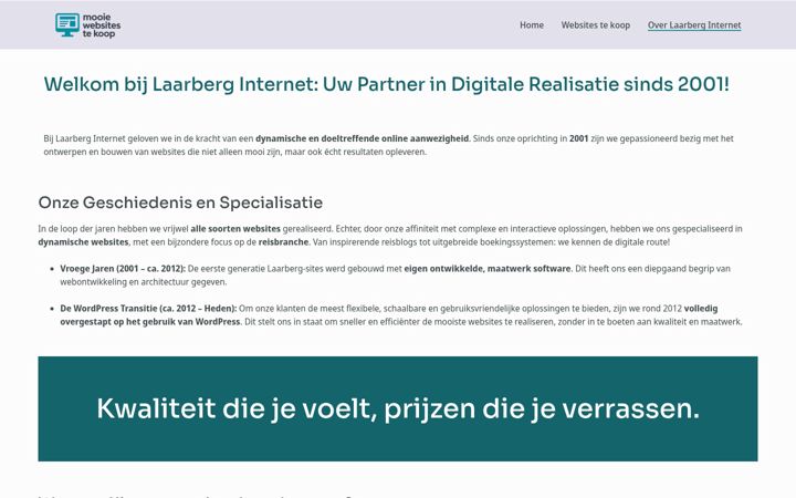 Screenshot of laarberg.com