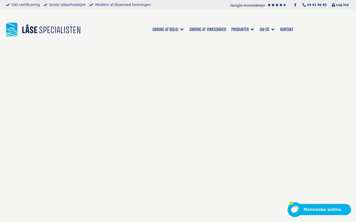 Posnetek zaslona laase-specialisten.dk
