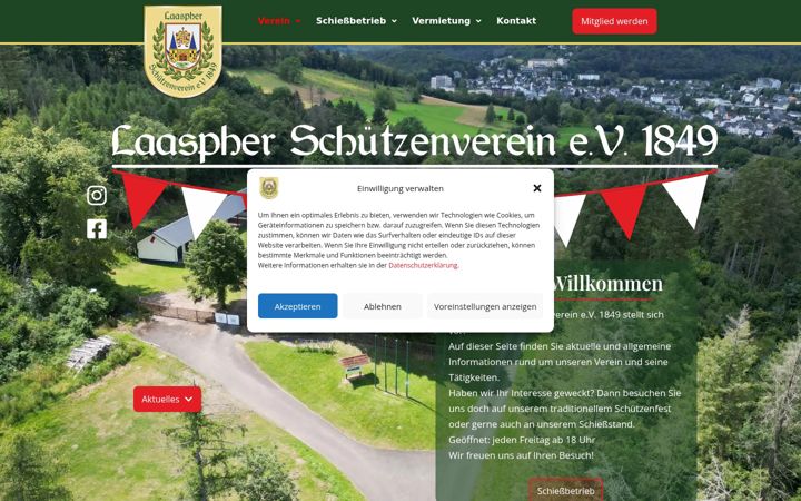 Screenshot of laaspher-schuetzenverein.de