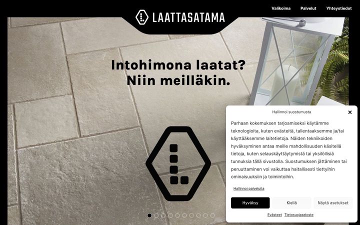 Screenshot of laattasatama.fi