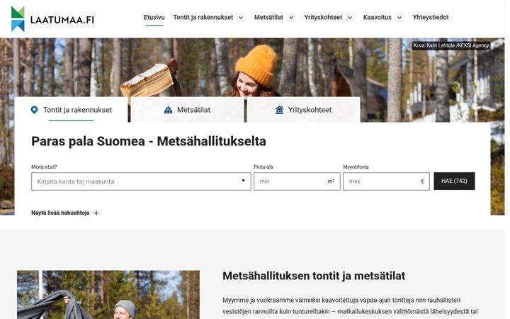 Screenshot of laatumaa.fi