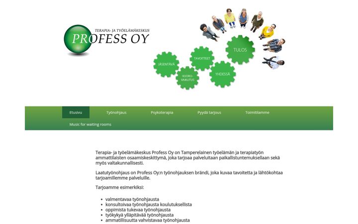 Screenshot of laatutyonohjaus.fi