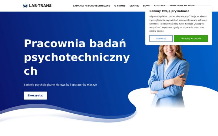 Screenshot of lab-trans.pl