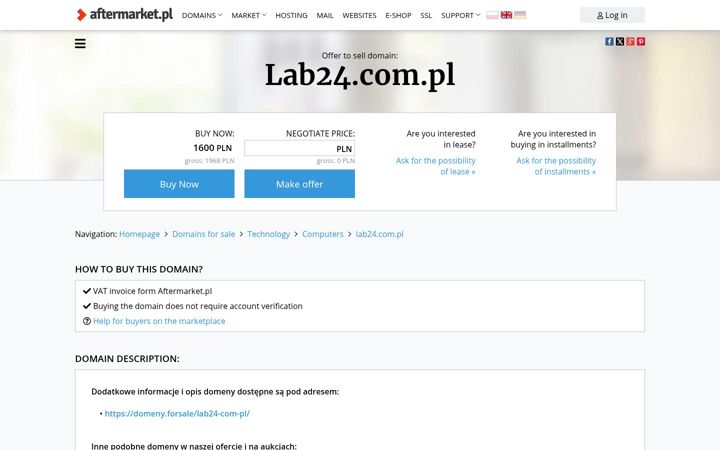 Screenshot of lab24.com.pl