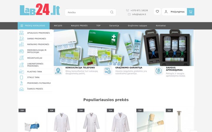 Screenshot of lab24.lt