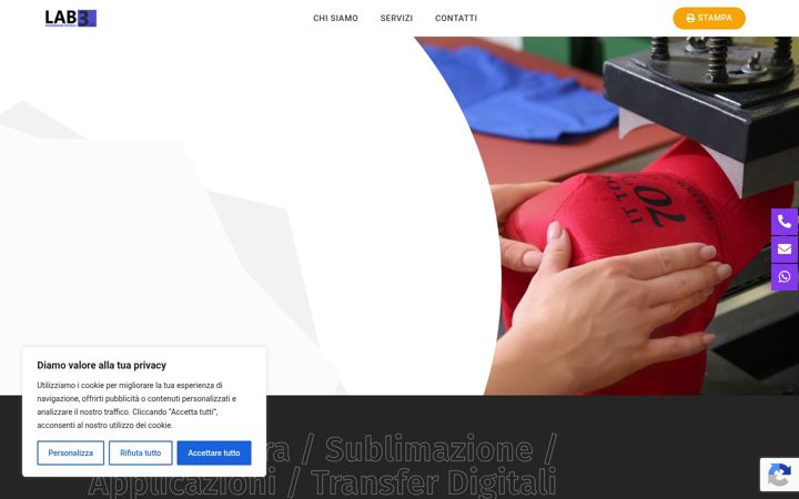 Screenshot of lab3srl.it
