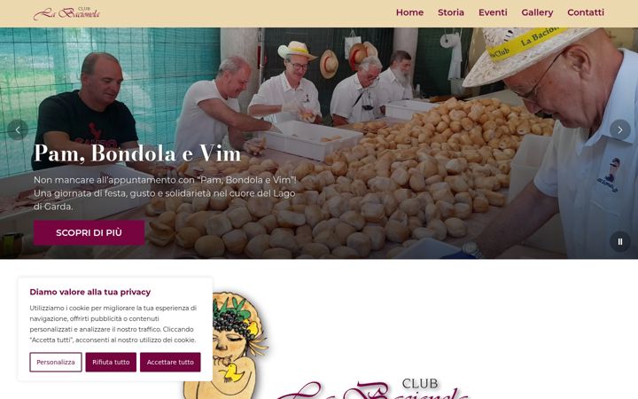 Screenshot of labacionelaclub.it