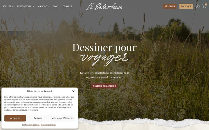 Screenshot of labadroodeuse.com