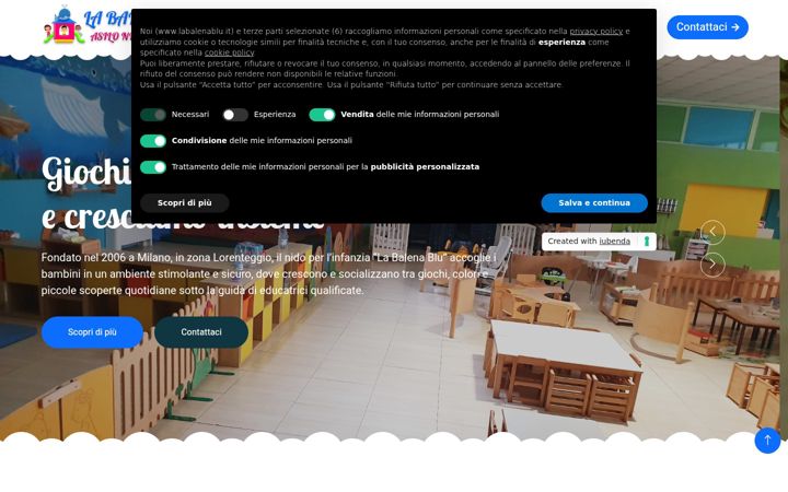 Screenshot of labalenablu.it