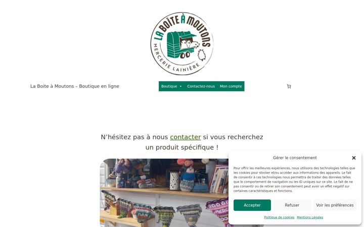 Screenshot of labam-boutiqueenligne.fr