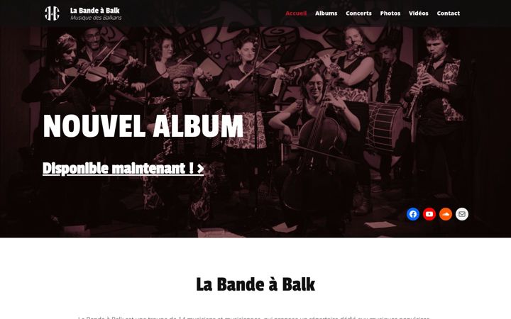 Screenshot of labandeabalk.fr