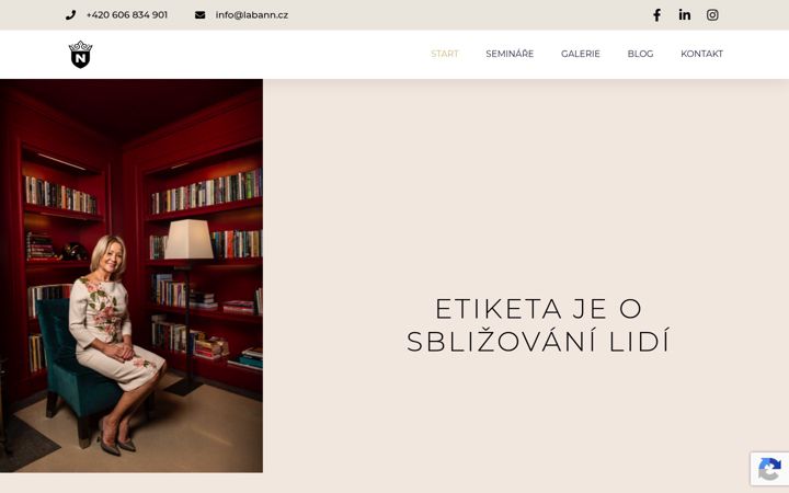 Screenshot of labann.cz