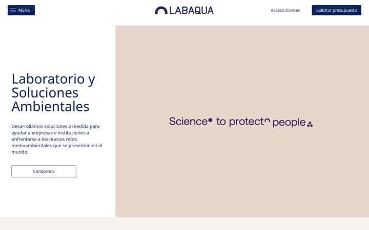 Screenshot of labaqua.com