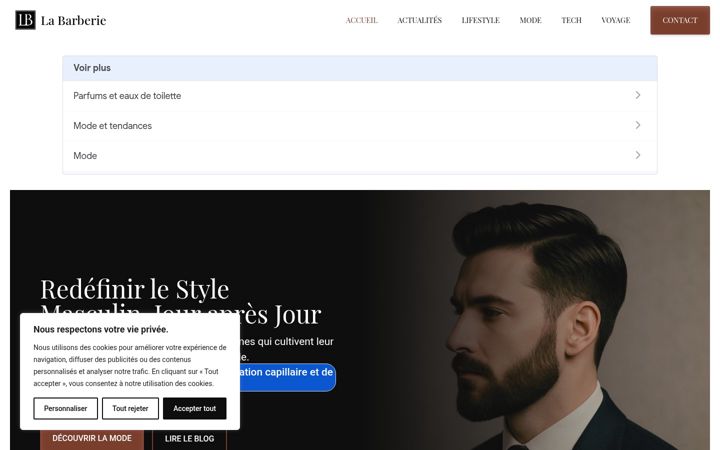 Screenshot of labarberie.fr