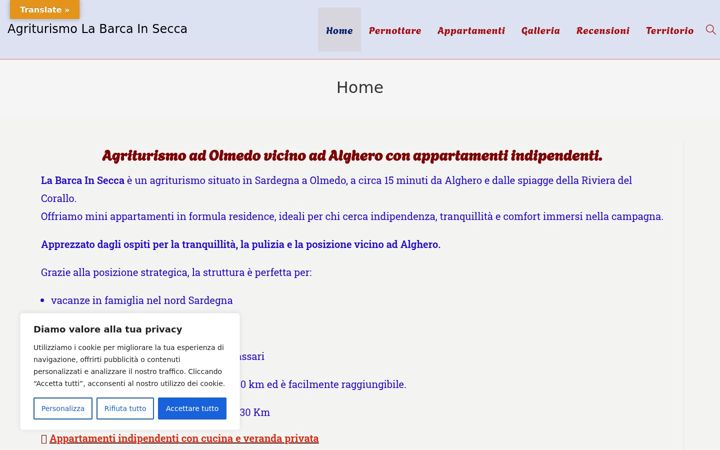 Screenshot of labarcainsecca.com