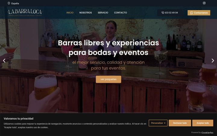 Screenshot of labarraloca.com