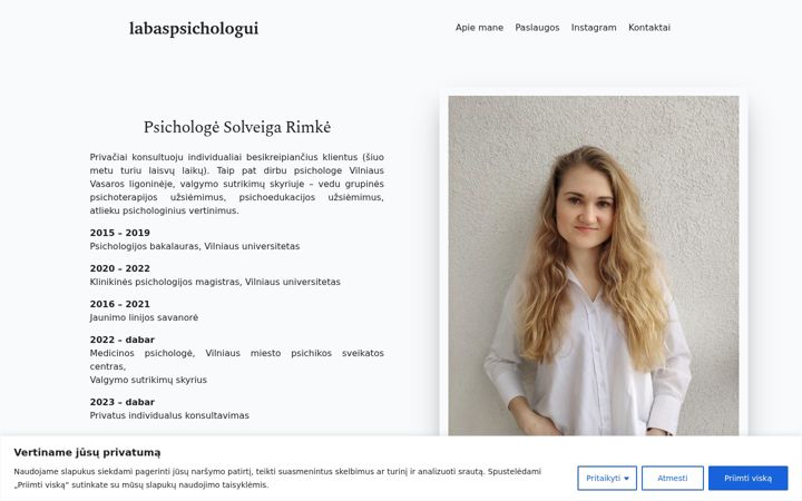 Screenshot of labaspsichologui.lt