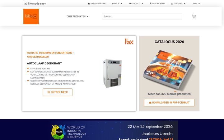 Screenshot of labbox.nl