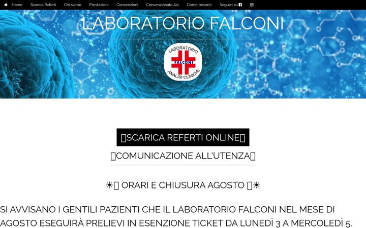Screenshot of labcagliari.it