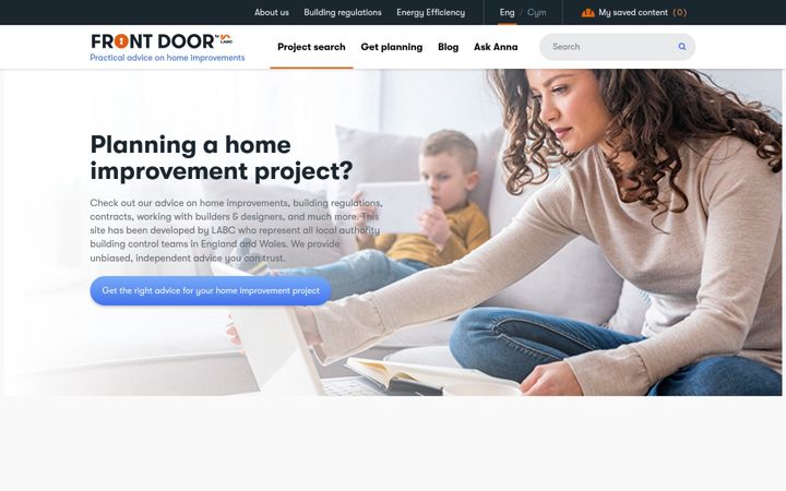 Screenshot of labcfrontdoor.co.uk