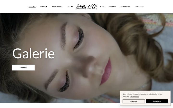Screenshot of labcils.fr