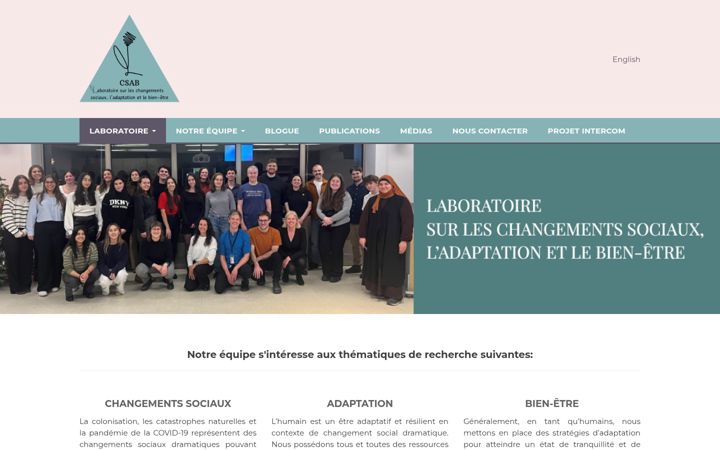 Screenshot of labcsab.ca