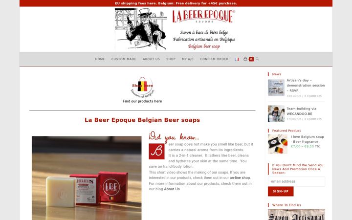 Screenshot of labeerepoque.be
