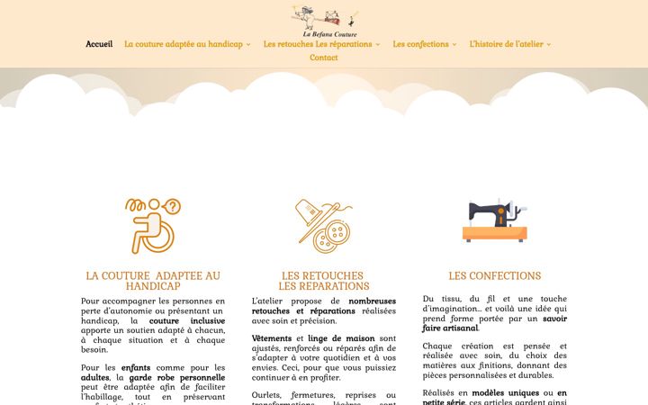 Screenshot of labefana-couture.fr