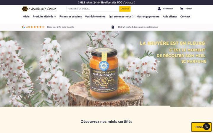 Screenshot di labeilledelesterel.com