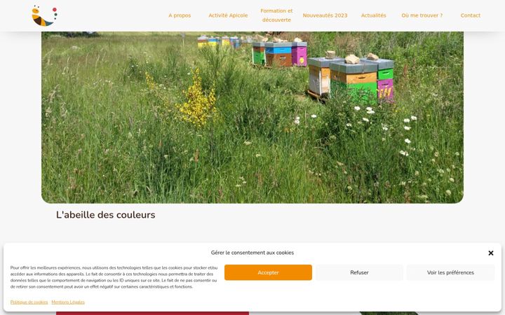 Screenshot of labeilledescouleurs.com