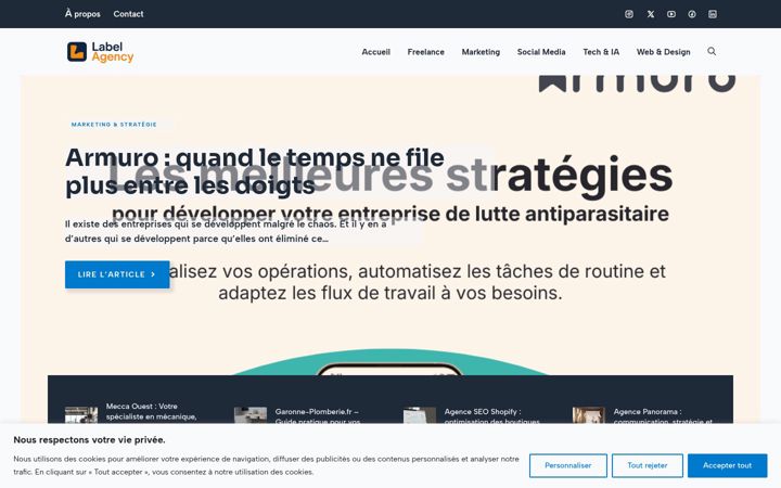 Screenshot of label-agency.fr
