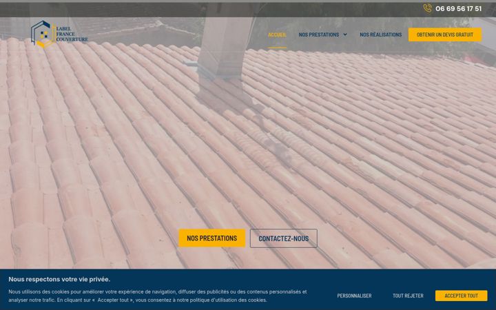 Screenshot of label-france-couverture.fr