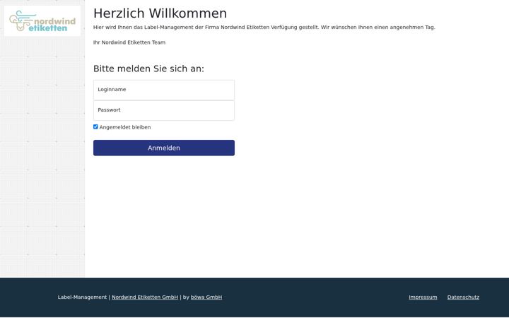 Screenshot of label-management.de