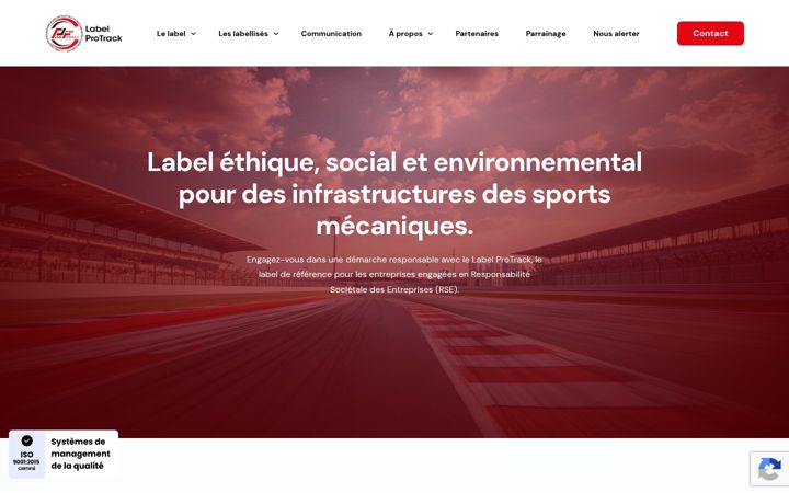 Screenshot of label-protrack.com