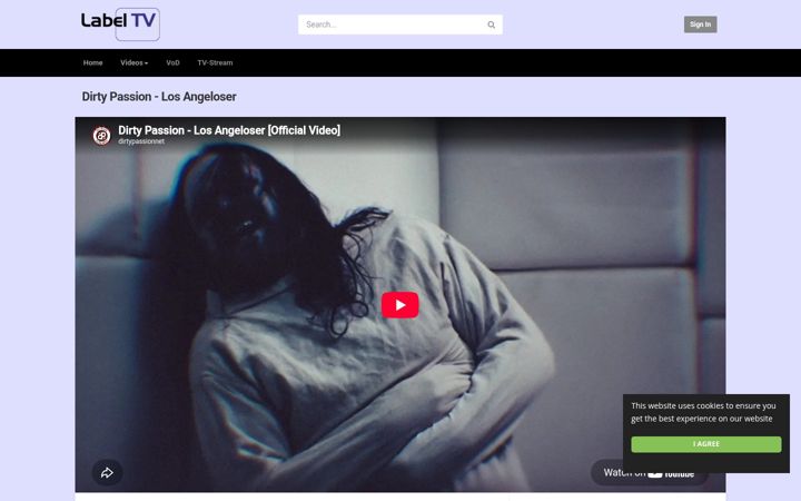 Screenshot of label-tv.net