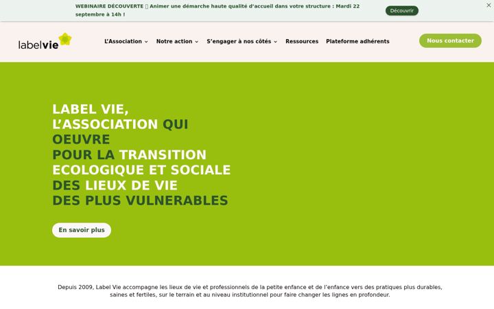 Screenshot of label-vie.org