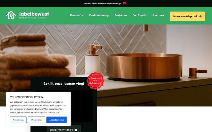 Screenshot of labelbewust.nl