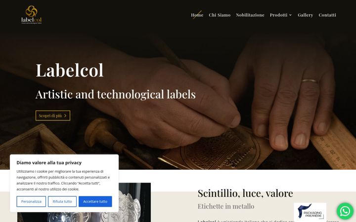 Screenshot of labelcol.it