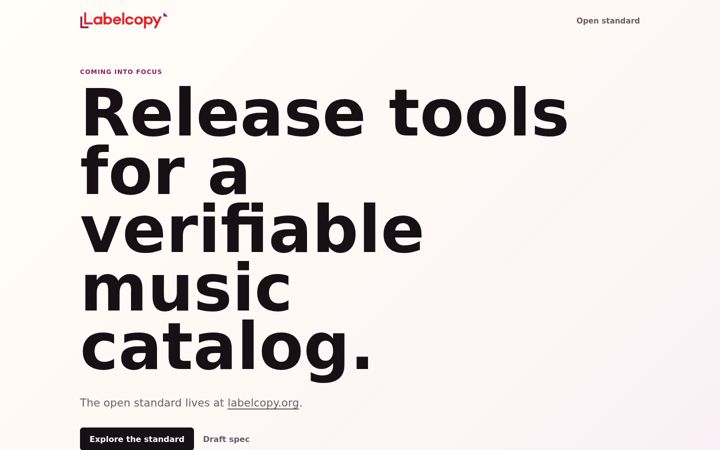 Screenshot of labelcopy.com