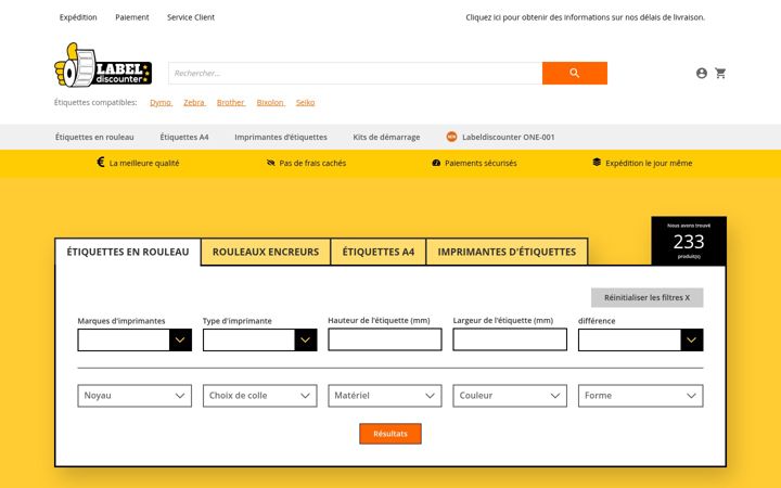Screenshot of labeldiscounter.fr