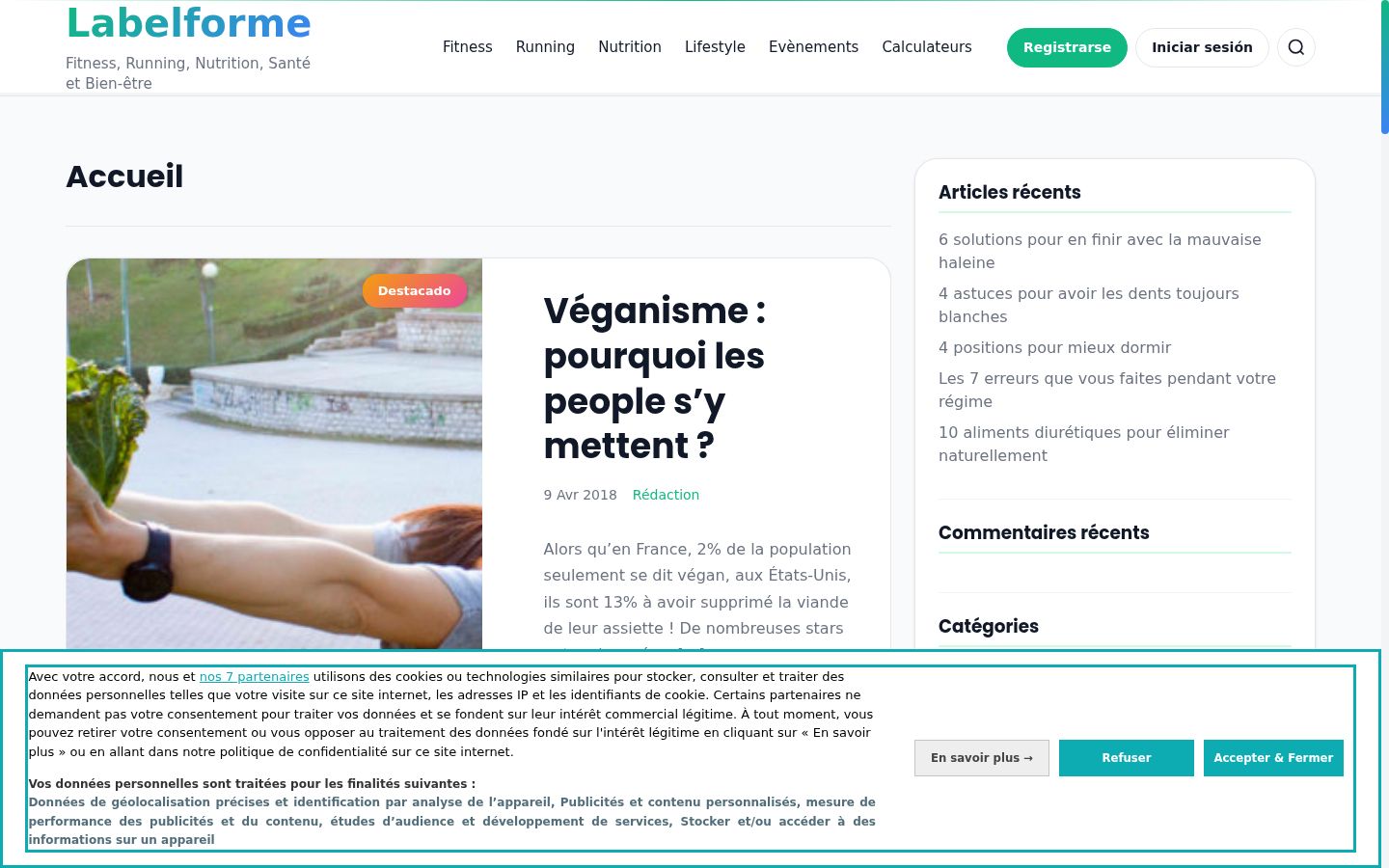 Captură de ecran a bannerului de consimțământ afișat înainte de orice interacțiune