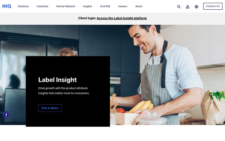 Screenshot of labelinsight.com