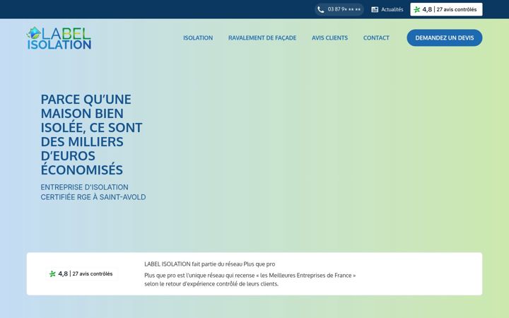 Screenshot of labelisolation-moselle.fr