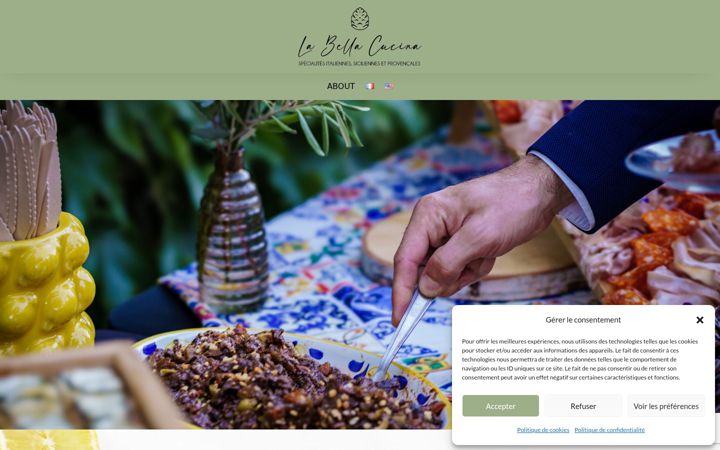 Screenshot of labellacucina.fr