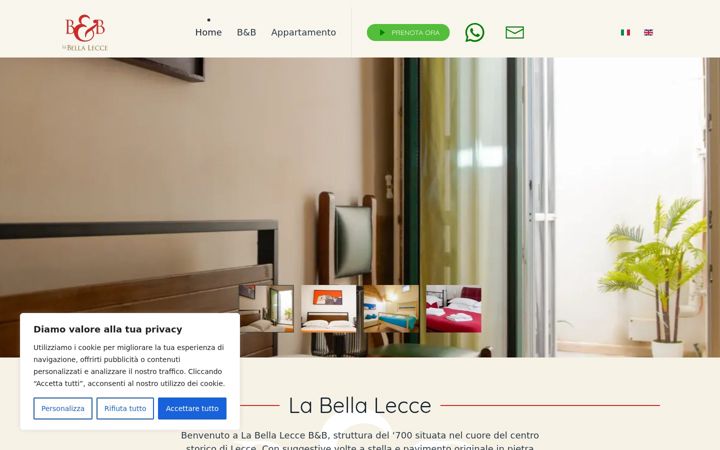 Screenshot of labellalecce.it