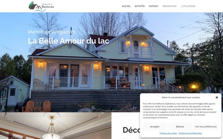 Screenshot of labelleamour.ca